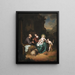 La Sainte Famille et Saint Jean-Baptiste - Willem van Mieris — indrammet kunstværk på væggen