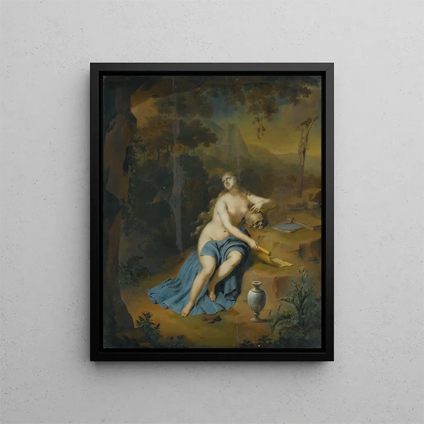 Willem Van Mieris - The Penitent Mary Magdalene In A Landscape.webp