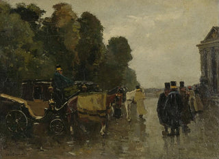 Willem de Zwart - Carriages and Waiting Coachmen.webp