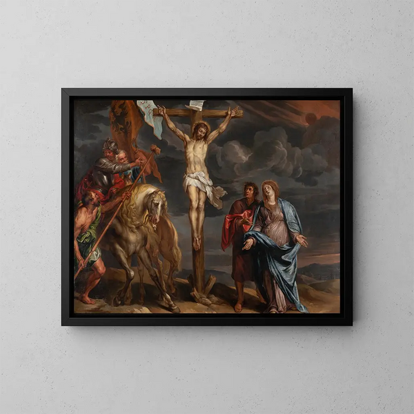 La Crucifixion - Willem van Herp — indrammet kunstværk på væggen