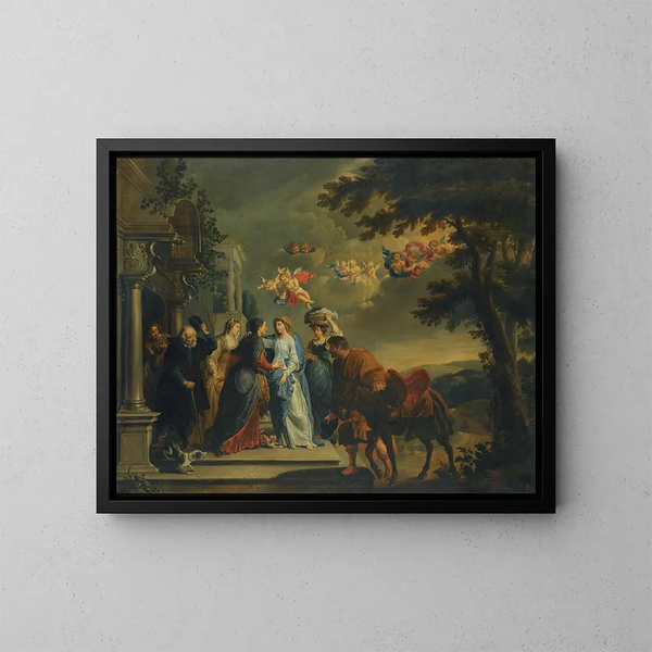La Visitation - Willem van Herp — indrammet kunstværk på væggen