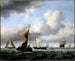 En frisk brise - Willem van de Velde den Yngre — visning af kunstværket