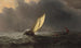 Før stormen - Willem van de Velde den Yngre — visning af kunstværket
