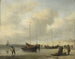 Bådene på stranden - Willem van de Velde den Yngre — visning af kunstværket