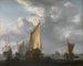 Le coup de canon - Willem van de Velde le Jeune — visning af kunstværket