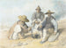 Tre kinesiske figurer, der ryger, broen, pagoden, Shanghai i det fjerne - William Alexander — visning af kunstværket