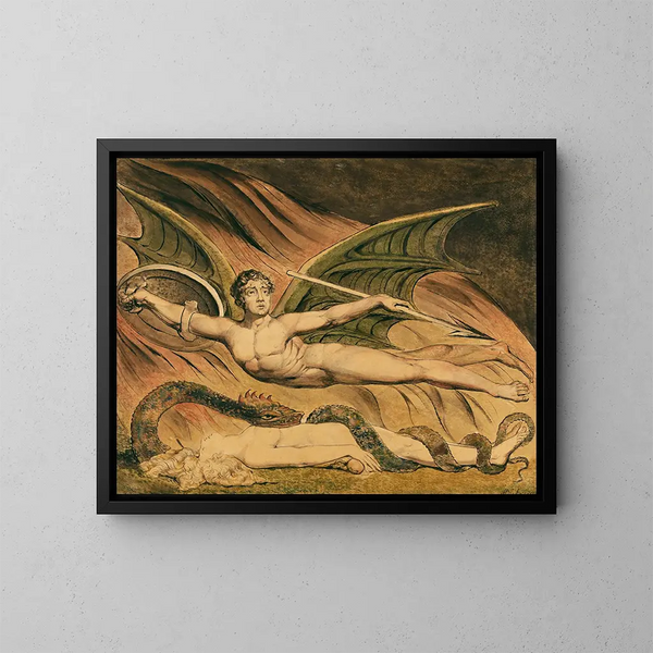 William Blake — indrammet kunstværk på væggen