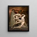 Dante og Virgilio i helvede - William Bouguereau — indrammet kunstværk på væggen