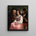 Mellem rigdom og kærlighed - William Bouguereau — indrammet kunstværk på væggen