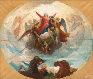 William Bouguereau - Etude pour le plafond de la Chapelle de Vierge  la Rochelle.webp