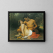 Faune og Bacchante - William Bouguereau — indrammet kunstværk på væggen