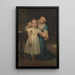 Indendørs - William Bouguereau — indrammet kunstværk på væggen