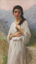 L'Attente - William Bouguereau — visning af kunstværket