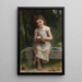 La Liseuse - William Bouguereau — indrammet kunstværk på væggen