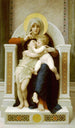 Madone med barn og Sankt Johannes Døberen - William Bouguereau — visning af kunstværket