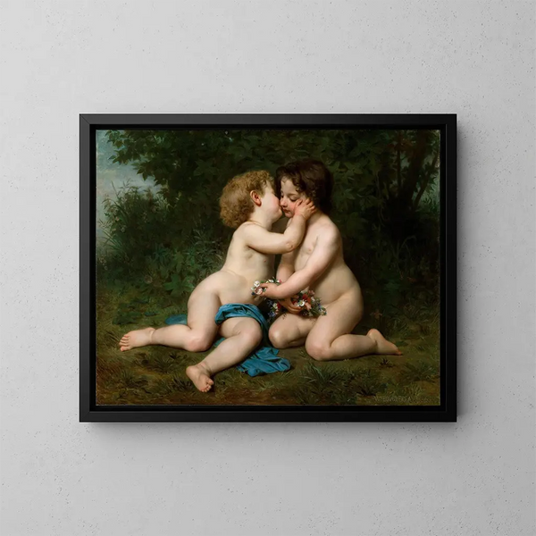 Fred - William Bouguereau — indrammet kunstværk på væggen