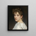 Portrait af Gabrielle Cot - William Bouguereau — indrammet kunstværk på væggen