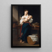 Første kærtegn - William Bouguereau — indrammet kunstværk på væggen