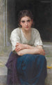 Rêverie sur le seuil - William Bouguereau — visning af kunstværket