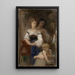 Studie til Hemmeligheden - William Bouguereau — indrammet kunstværk på væggen