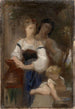 Studie til Hemmeligheden - William Bouguereau — visning af kunstværket