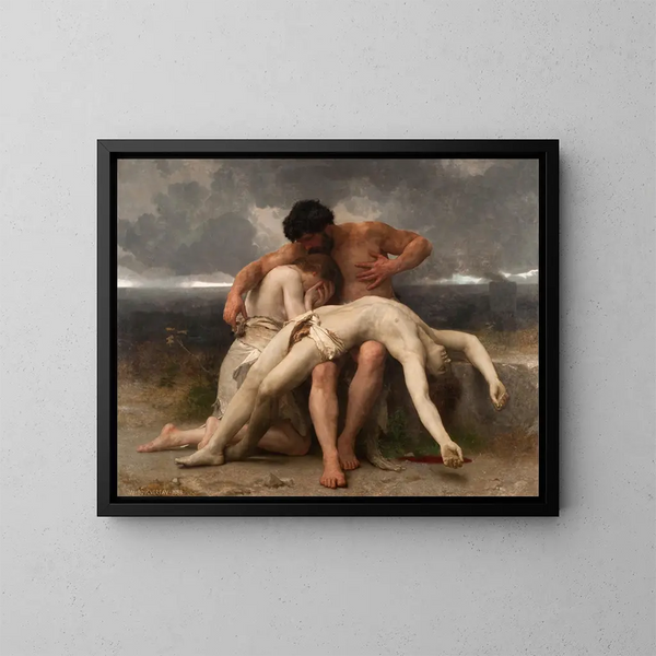 Le Premier Deuil - William Bouguereau — indrammet kunstværk på væggen