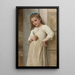 Yvonne på dørtærskelen - William Bouguereau — indrammet kunstværk på væggen