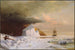et arktisk sommerbillede, der gennemborer isflagerne i Melville-bugten - William Bradford — visning af kunstværket