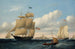 Le baleinier Emma C. Jones ud for Round Hills, New Bedford - William Bradford — visning af kunstværket