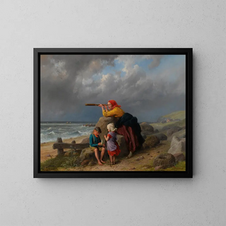 William Bromley - Awaiting The Return Of Fishing Boats.webp