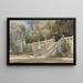 Escalier de Jardin Haddon Hall - William Callow — indrammet kunstværk på væggen