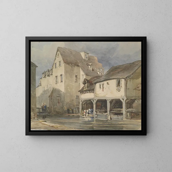 Moulin Saint-Lavoir à Chartres - William Callow — indrammet kunstværk på væggen