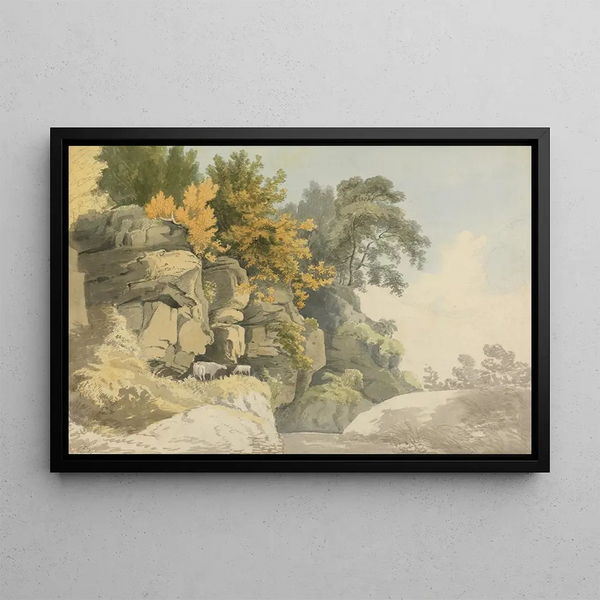 William Day - Wooded Rocks by a Stream.webp