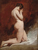 Nu på knæ - William Etty — visning af kunstværket