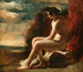 et siddende nøglet Maleri i et landskab - William Etty — visning af kunstværket