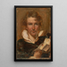 Selvportræt - William Etty — indrammet kunstværk på væggen