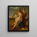 Vénus, der lindrer Cupids bue - William Etty — indrammet kunstværk på væggen