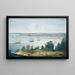 La Baie de New York vue depuis Brooklyn Heights - William Guy Wall — indrammet kunstværk på væggen