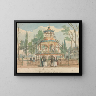 Le pavillon de Cremorne - William Henry Brooke — indrammet kunstværk på væggen