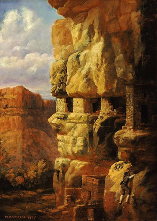 William Henry Holmes - Cliff Houses On The Rio Mancos Colorado.webp