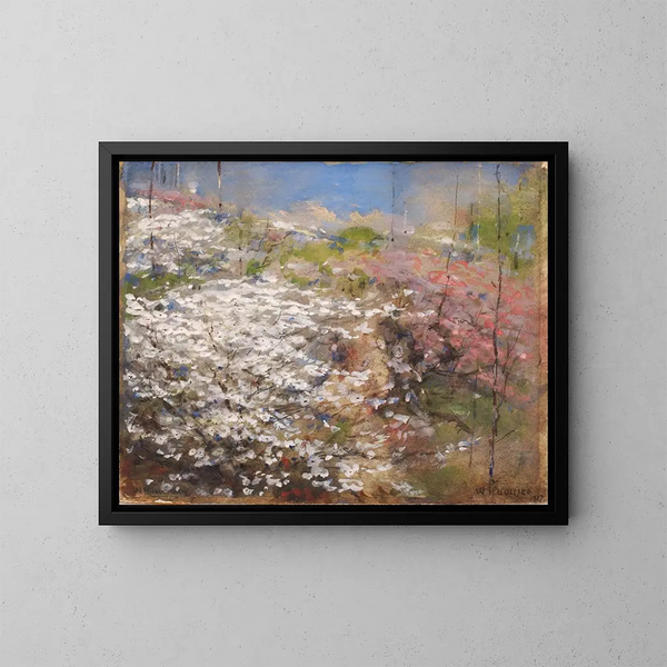 blomsterfelt - William Henry Holmes — indrammet kunstværk på væggen