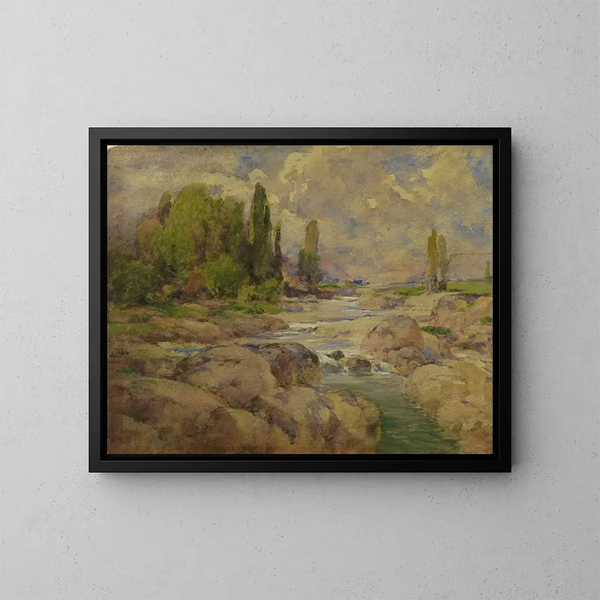Le ruisseau Normal Rock - William Henry Holmes — indrammet kunstværk på væggen
