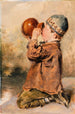En dreng, der drikker - William Henry Hunt — visning af kunstværket