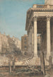 St Martin-in-the-Fields-porten - William Henry Hunt — visning af kunstværket