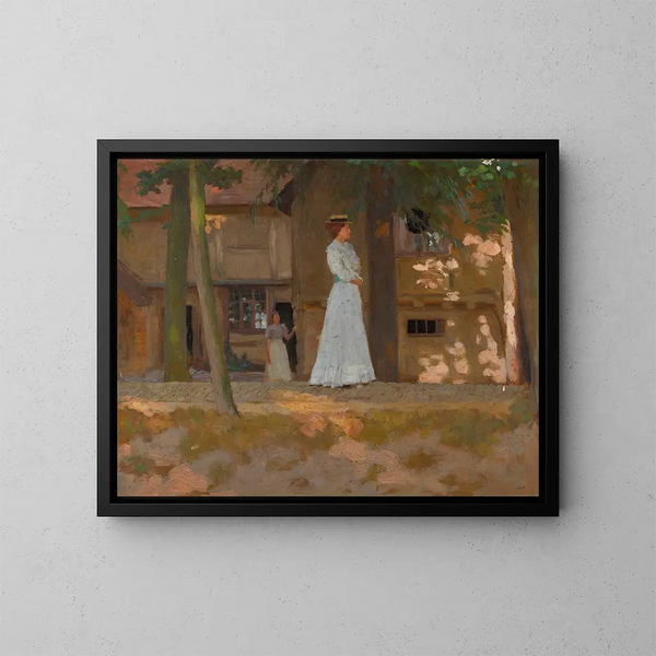 La Promenade - William Henry Margetson — indrammet kunstværk på væggen