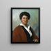 Portrait af Alexandre Dumas - William Henry Powell — indrammet kunstværk på væggen