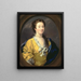 Portrait af en dame - William Hogarth — indrammet kunstværk på væggen