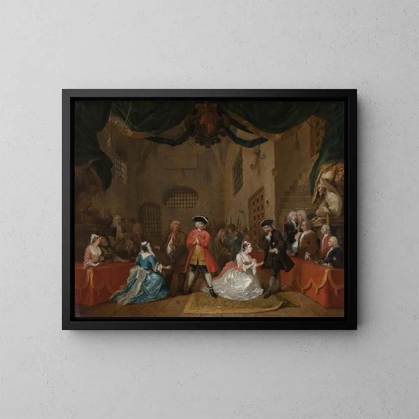 L'Opéra des gueux - William Hogarth — indrammet kunstværk på væggen