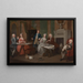 La Famille de John, 2e duc de Montagu, et un serviteur - William Hogarth — indrammet kunstværk på væggen