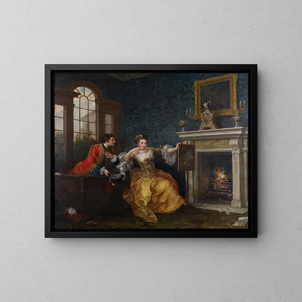 Le dernier enjeu de la dame - William Hogarth — indrammet kunstværk på væggen